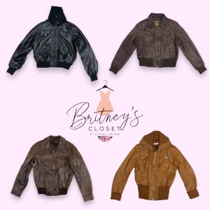 Y2K Knitted Leather bomber jackets - 9 Pieces ( BC-10-6 )