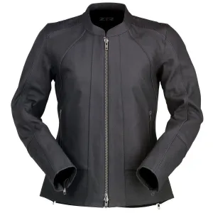 Z1R Women's Matchlock Leather Jacket - Black